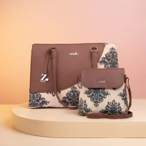 Mughal Motif Office Essential Bag & Flap Sling Bag Combo