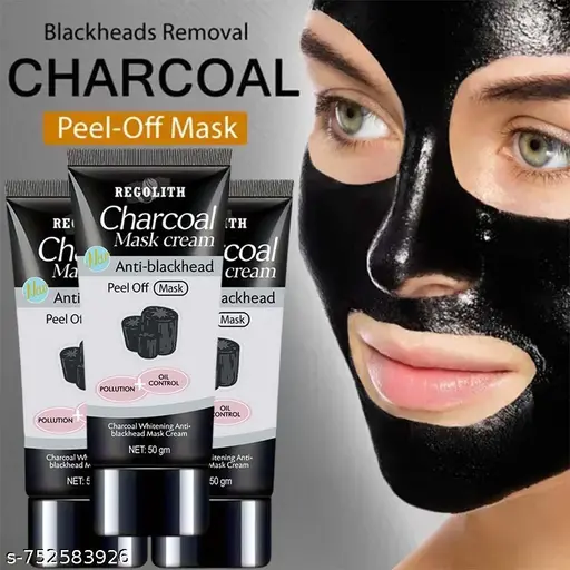 Yash Herbal Charcoal Mask Cream (Anti-Blackhead & Deep Cleansing) Cream - Image 3