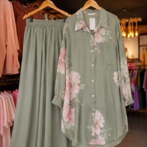 FLOWY PRINTED CO-ORD SET