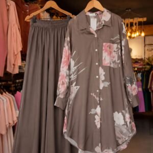FLOWY PRINTED CO-ORD SET