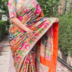 Chinon Silk Saree