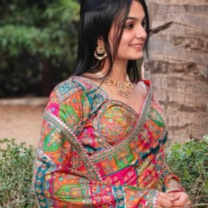 Chinon Silk Saree