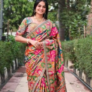 Chinon Silk Saree