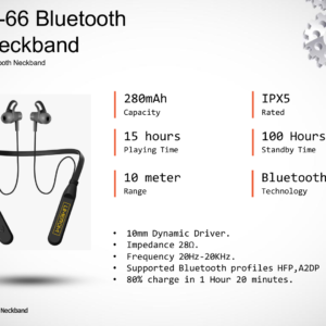 Bluetooth Neckband D-66