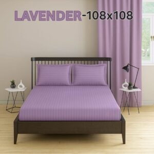 KING SIZE BEDSHEET 108*108 WITH TWO PILLOW COVERS