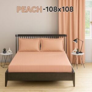 KING SIZE BEDSHEET 108*108 WITH TWO PILLOW COVERS