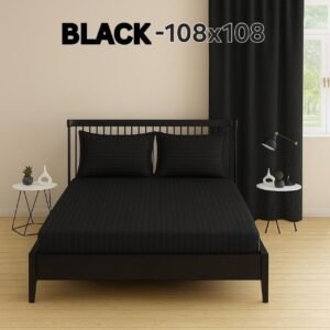 KING SIZE BEDSHEET 108*108 WITH TWO PILLOW COVERS