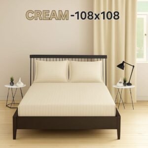 KING SIZE BEDSHEET 108*108 WITH TWO PILLOW COVERS