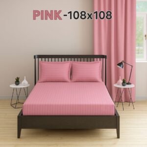 KING SIZE BEDSHEET 108*108 WITH TWO PILLOW COVERS