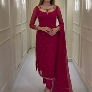 Qutee Fancy Pair With Dupatta Set